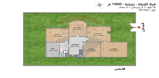 فيلا للإيجار فى زيزينيا - قسم الرمل - الإسكندرية