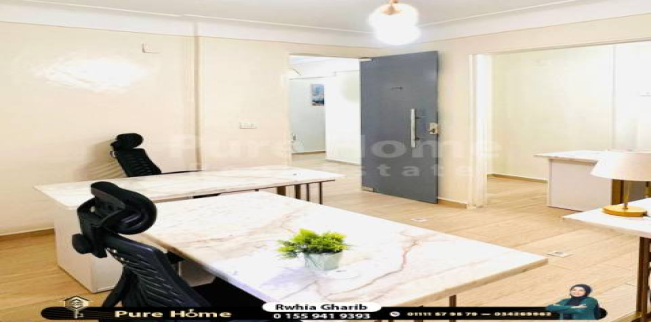 مكتب للإيجار فى رشدي - قسم سيدى جابر - الإسكندرية